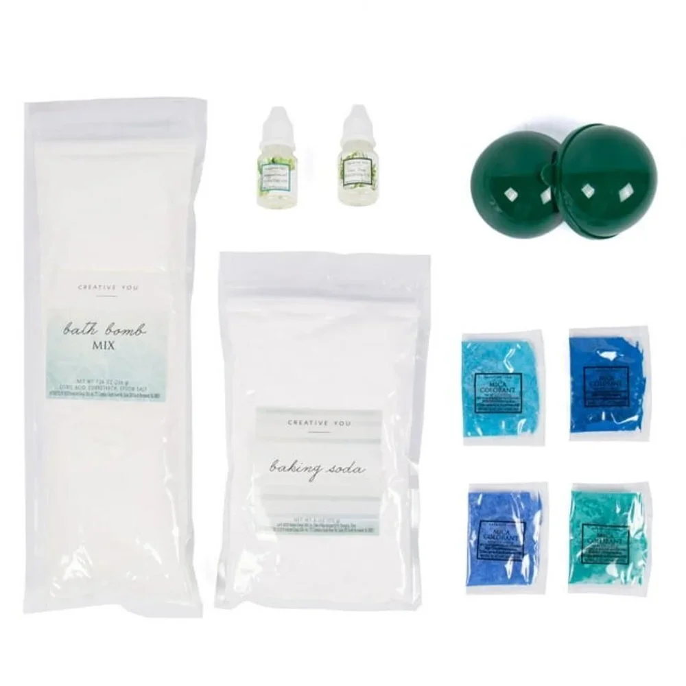 Creative You D.I.Y. Blue Crush Peppermint Bath Bombs Set‎ Create & Customize